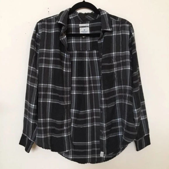 American Eagle Outfitters Tops - American Eagle Plaid Flannel Shirt
